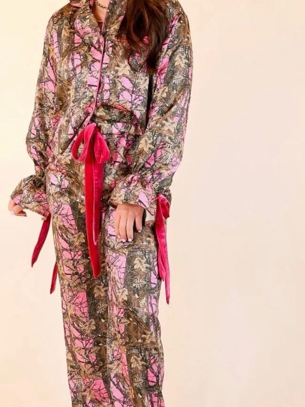 Simply Southern NWT Camo Long sleeve / pant night set L - Picture 5 of 5
